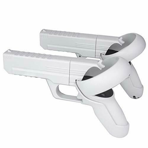 Vr Game Gun For Oculus Quest 2 Controllers Enhanced Fps Gaming Experiencewhite